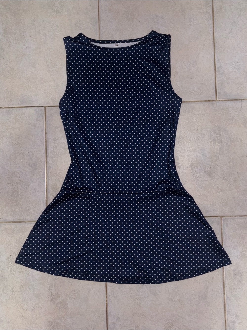 Blue Polka Dot Dress